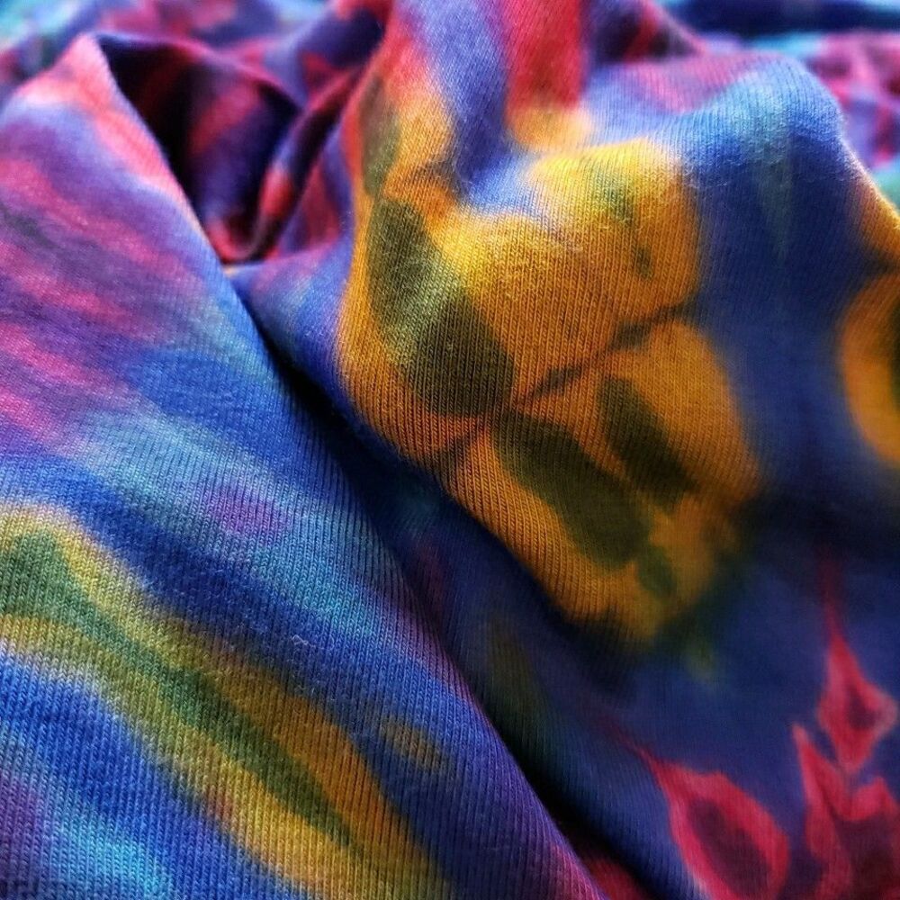 Tie Dye Sleeveless Sun Dress Pockets Summer Casual Loose Beach Cover Up Large XL - Picture 14 of 15